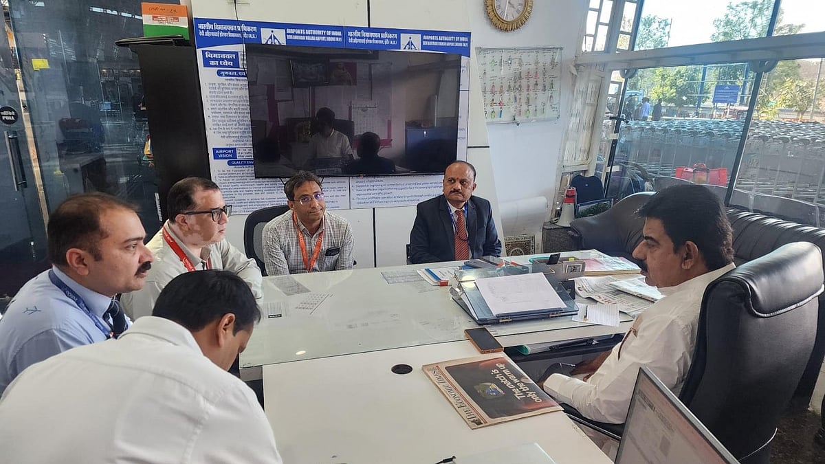 Lalwani Evaluates Connectivity at Devi Ahilyabai Holkar Airport in Indore