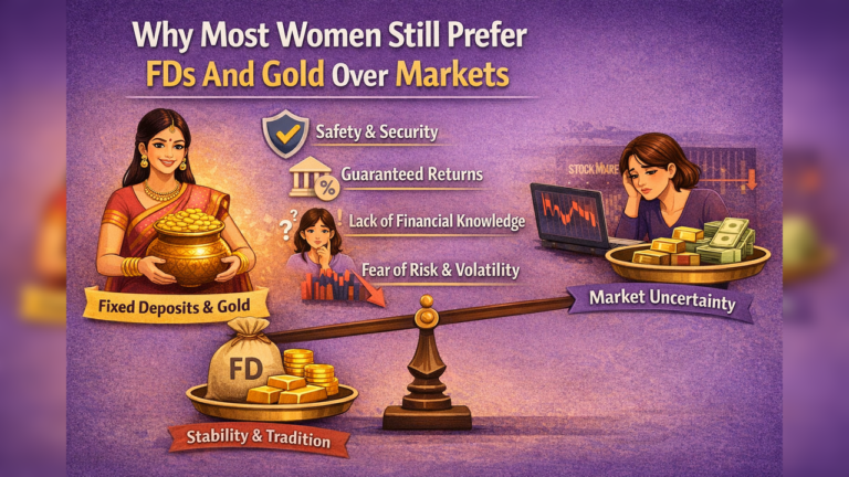 Why Women Prefer FDs and Gold Over Stock Markets for Investments
