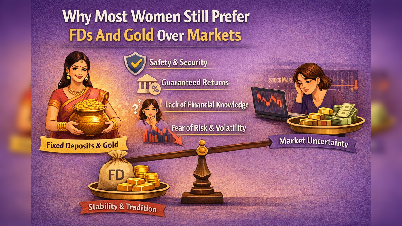 Why Women Prefer FDs and Gold Over Stock Markets for Investments