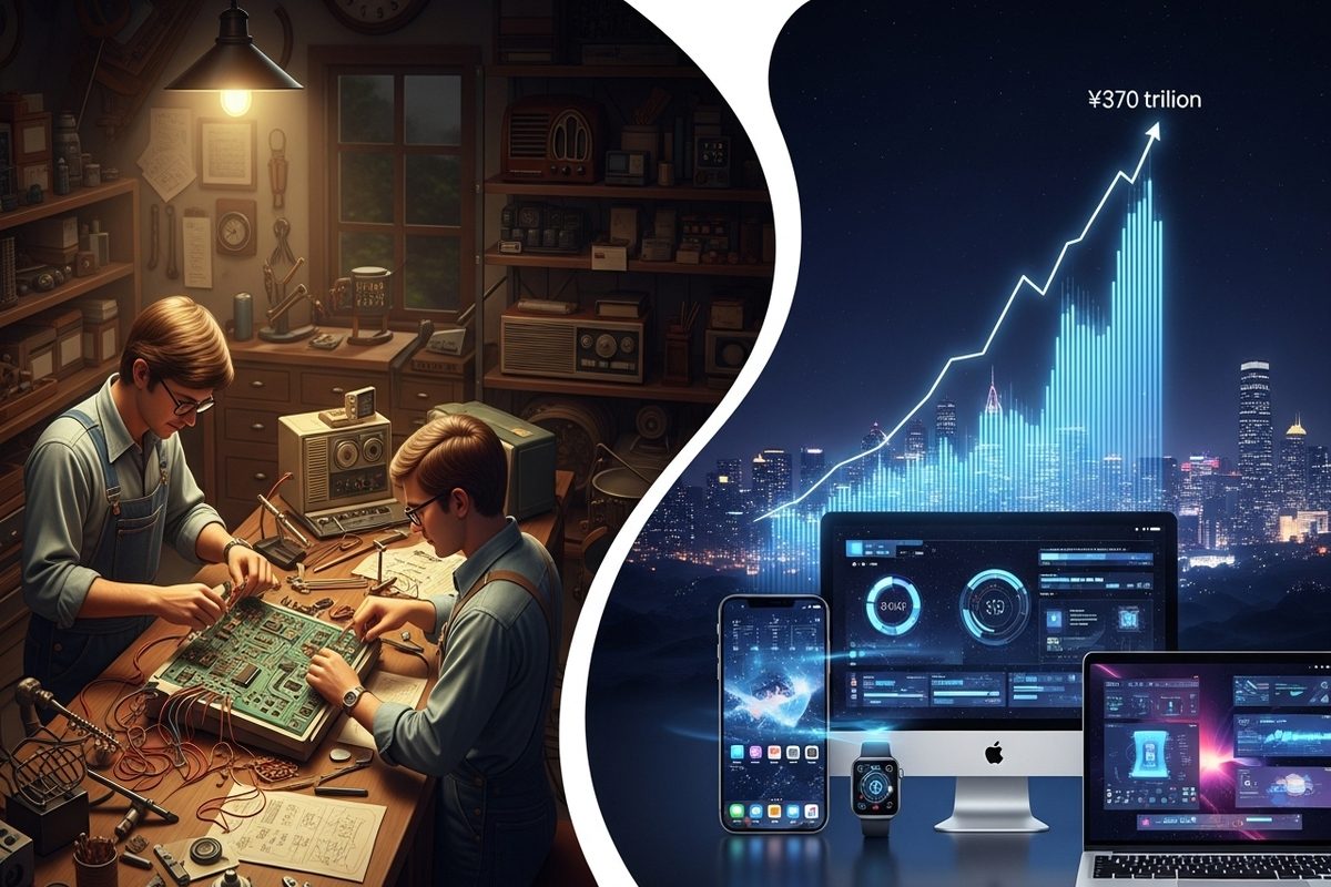 ऐपल का सफर: गैराज से ₹370 लाख करोड़ के साम्राज्य तक