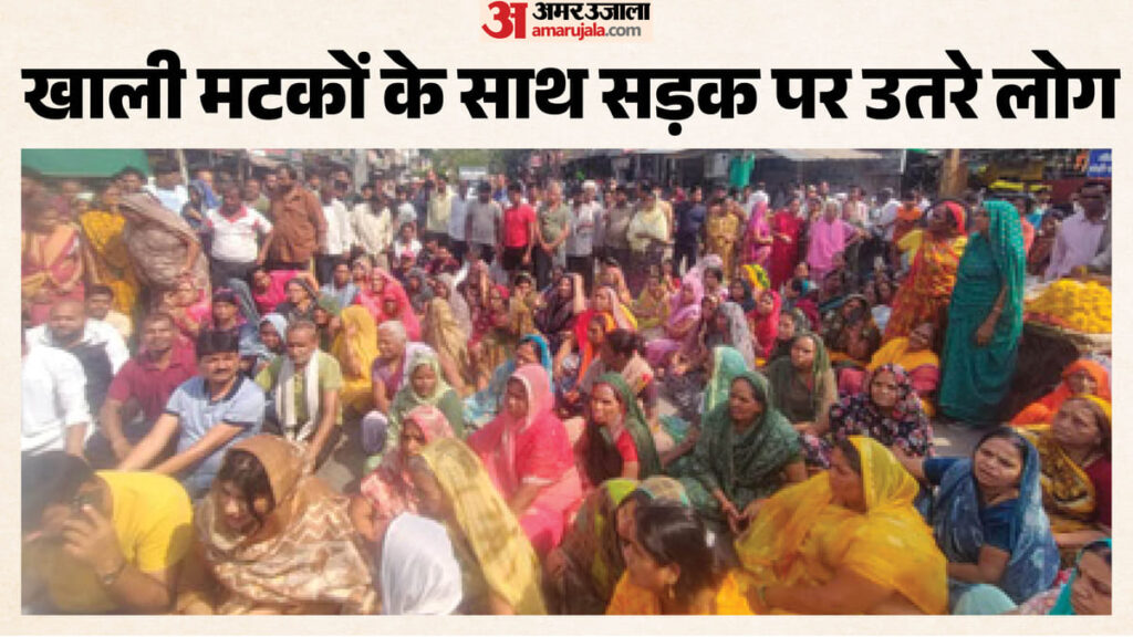इंदौर में जलसंकट: टंकियों में पानी नहीं, लोगों का चक्काजाम