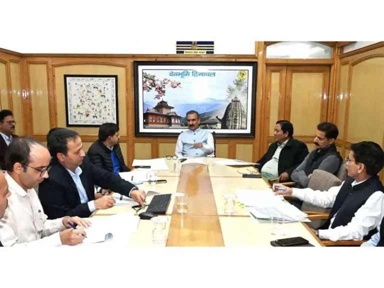 मुख्यमंत्री सुखू ने HPMC को तैयार रहने का निर्देश दिया: हिमाचल प्रदेश