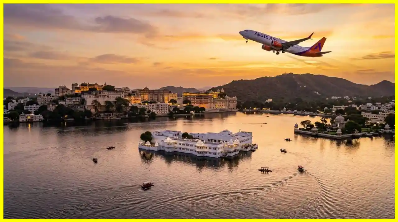 Akasa Air : Udaipur to Get Direct Mumbai, Bengaluru Flights