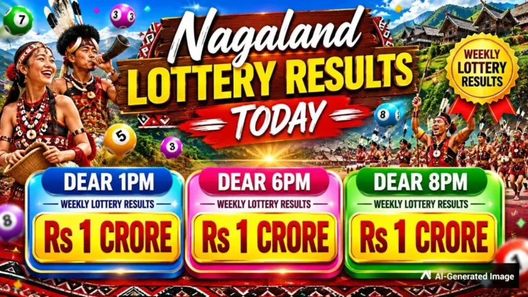 Nagaland State Lottery Results Today LIVE On 06.06.2026: Dear 1PM, Dear 6PM, Dear 8PM Saturday Lottery Winners