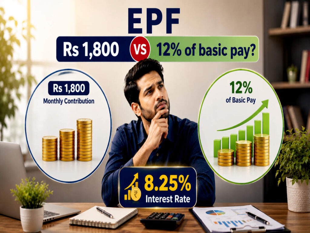 Rs 1,800 EPF vs 12% of basic pay: Choosing Rs 1,800 monthly contribution can increase your in-hand salary, but is it worth?