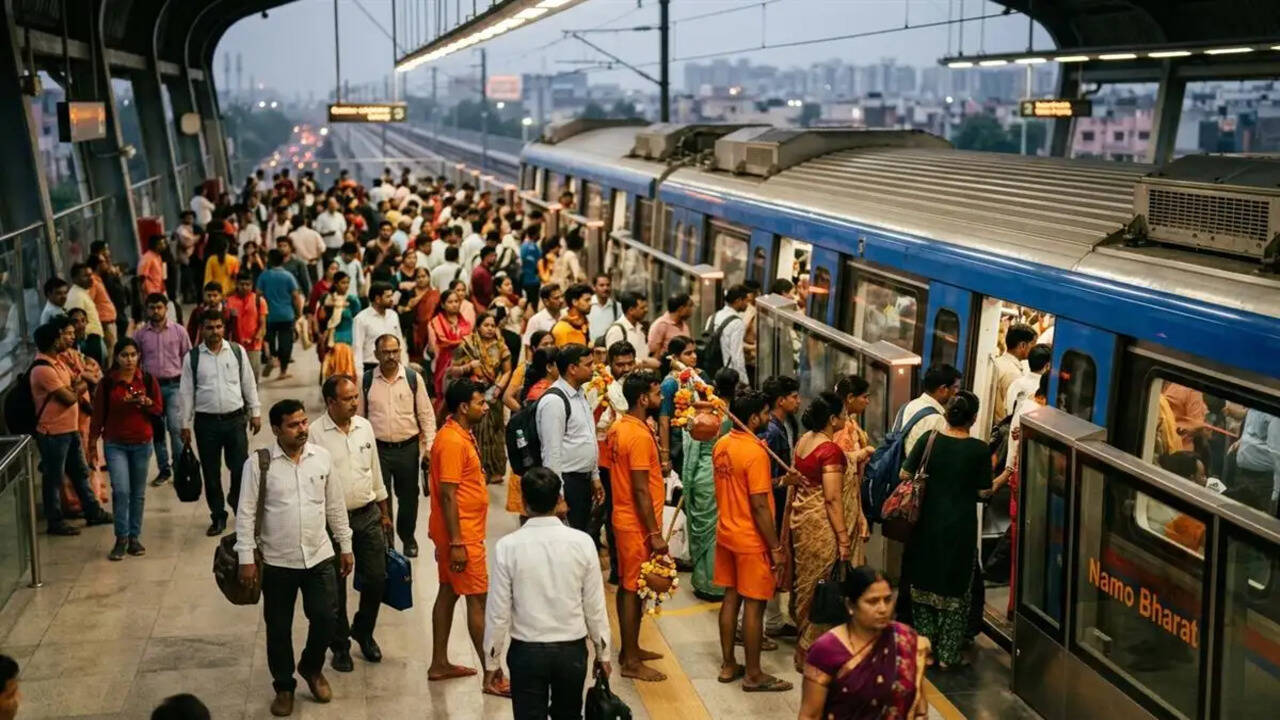 Record Number of Passengers Travel on Delhi-Meerut Corridor During Kanwar Yatra